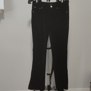 Elegant Black Velvet Pants